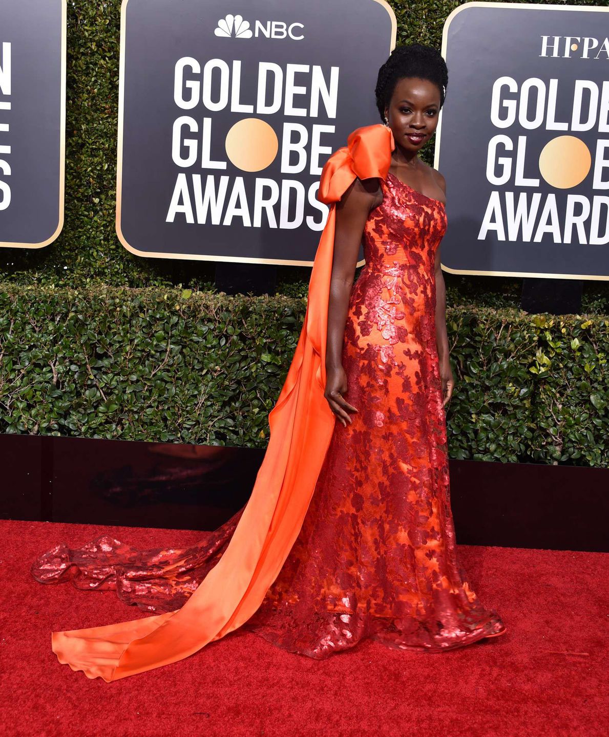 Danai Gurira – Złote Globy 2019, kreacja: Rodarte