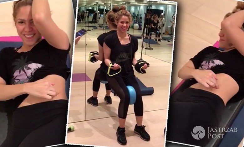 Gorąca Shakira bez makijażu pręży swoje ciało na siłowni! Tak dba o swój słynny perfekcyjny brzuch [WIDEO]