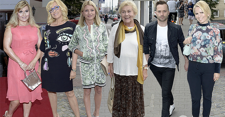 Gwiazdy na premierze spektaklu "Dzień świra": Katarzyna Skrzynecka, Anna Jurksztowicz, Edyta Olszówka, Agata Młynarska