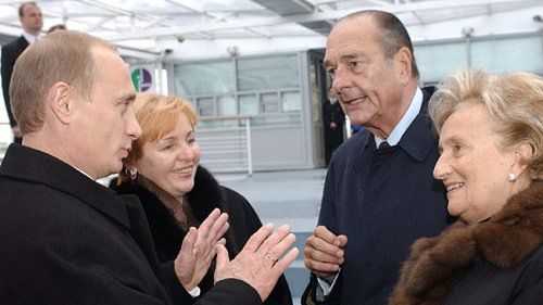 Prezydent Putin wita prezydenta Chiraca