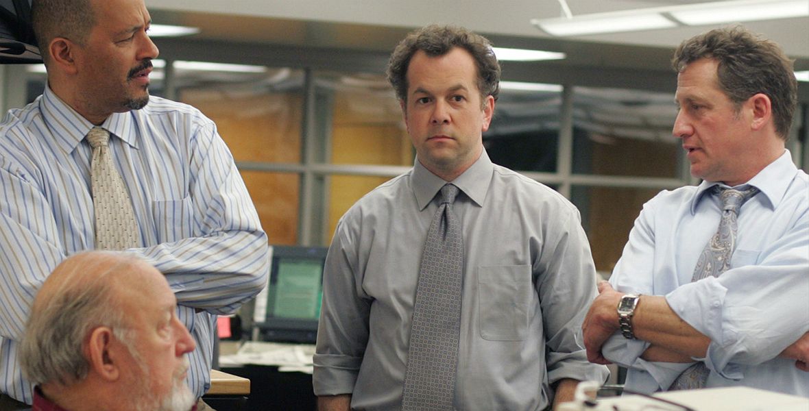 Po lewej Gus Haynes, czyli David Simon 