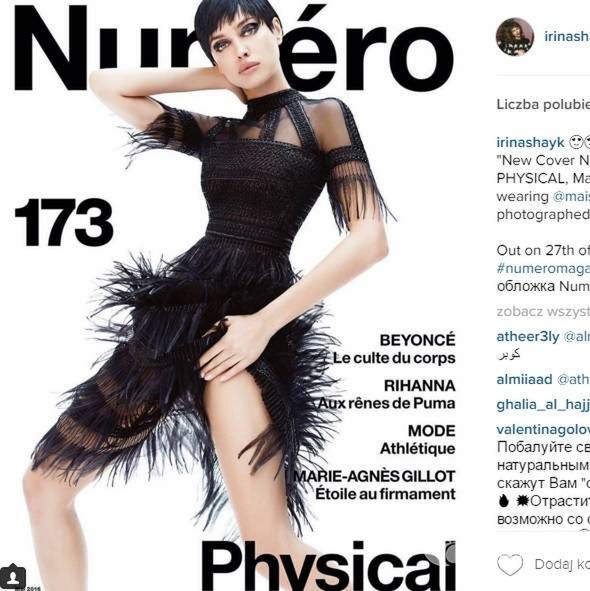 Irina Shayk w krótkich czarnych włosach