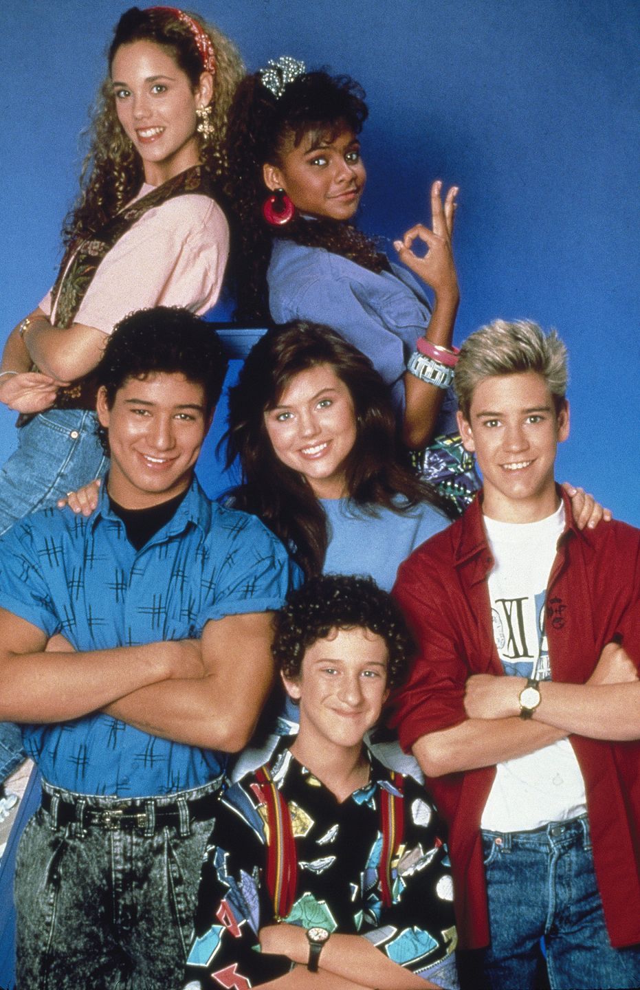 Gwiazdy "Saved by the Bell" (od lewej): Tiffani Thiessen,Lark Voorhies i Elizabeth Berkley 