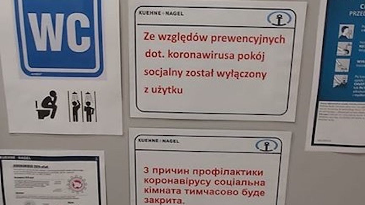 Stacje i firmy spedycyjne zamykają toalety przed kierowcami stojącymi w 70-kilometrowych korkach do granicy. 