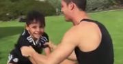 Tak Cristiano Ronaldo trenuje ze swoim 4-letnim synkiem! Rośnie nowy mistrz piłki [WIDEO]