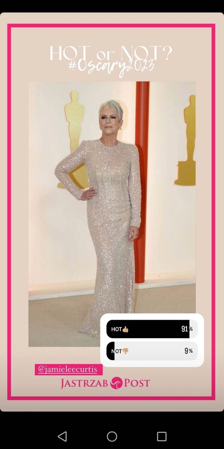 Jamie Lee Curtis (91 proc. na "hot")