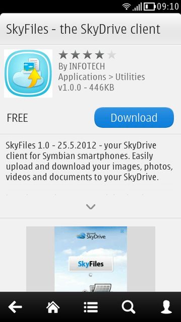 SkyDrive również dla Symbiana