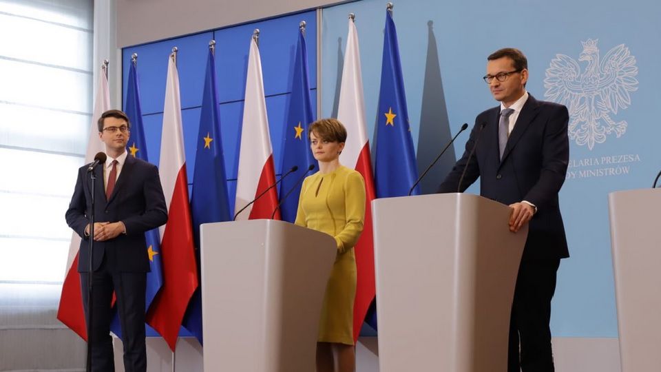 Konferencja prasowa po przyjęciu projektu przez rząd