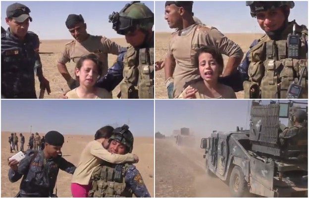 10-latka odbita z rąk terrorystów z Państwa Islamskiego dziękuje żołnierzom za ratunek
