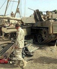 Amerykańskie czołgi wróciły po zwiadzie z Bagdadu