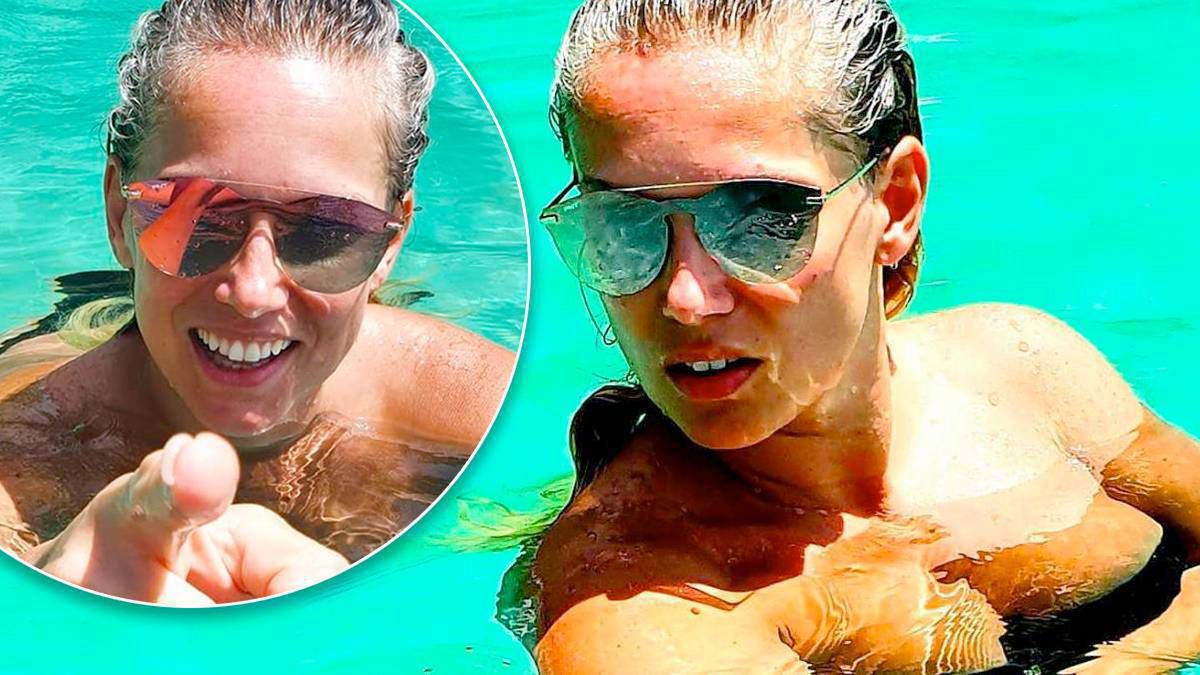 HOT zdjęcia Joanny Liszowskiej w bikini! Gwiazda kusi na potęgę zamoczona w lazurowej wodzie