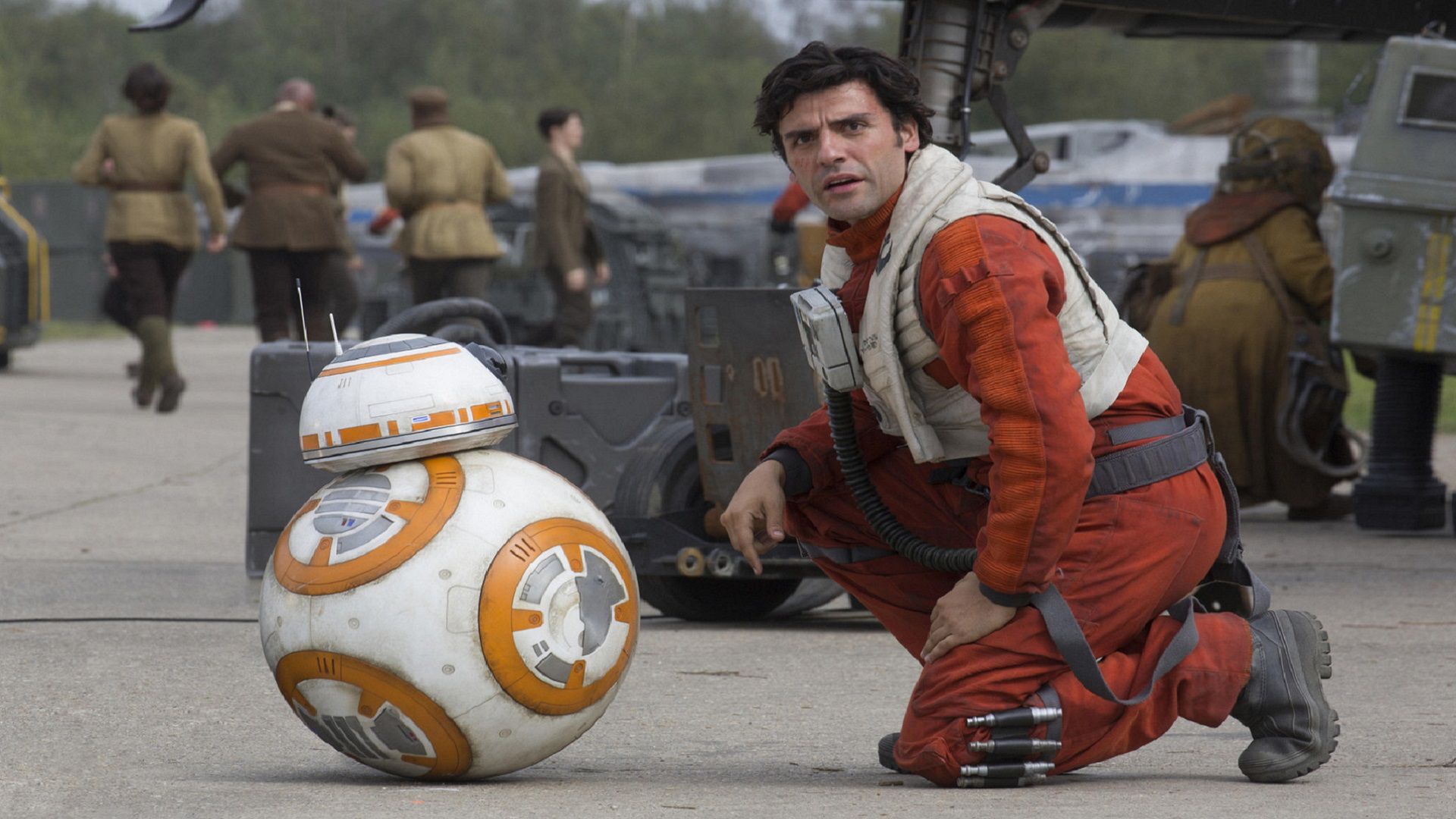 Oscar Isaac jako Poe Dameron.