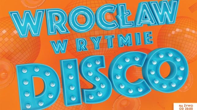 Plakat koncertu "Wrocław w rytmie disco"