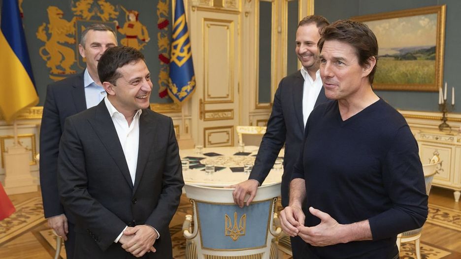 Tom Cruise spotkał się z prezydentem Ukrainy Wołodymyrem Zełenskim