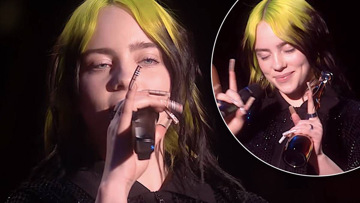 BRIT Awards 2020: Billie Eilish zaśpiewała "No Time To Die". Nie obyło się bez łez i uroczej wpadki [WIDEO]