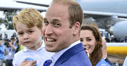 Urocze zdjęcia księcia George'a z księżną Kate i księciem Williamem. 3-latek był największą gwiazdą oficjalnego spotkania