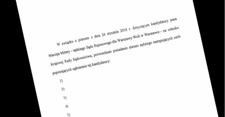 Jest odpowiedź resortu Ziobry ws. kandydatur sędziów do KRS. Jest kuriozalna