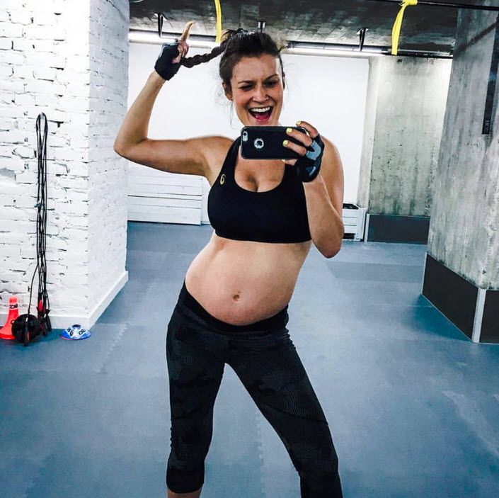 Katarzyna Kępka ćwiczy w ciąży