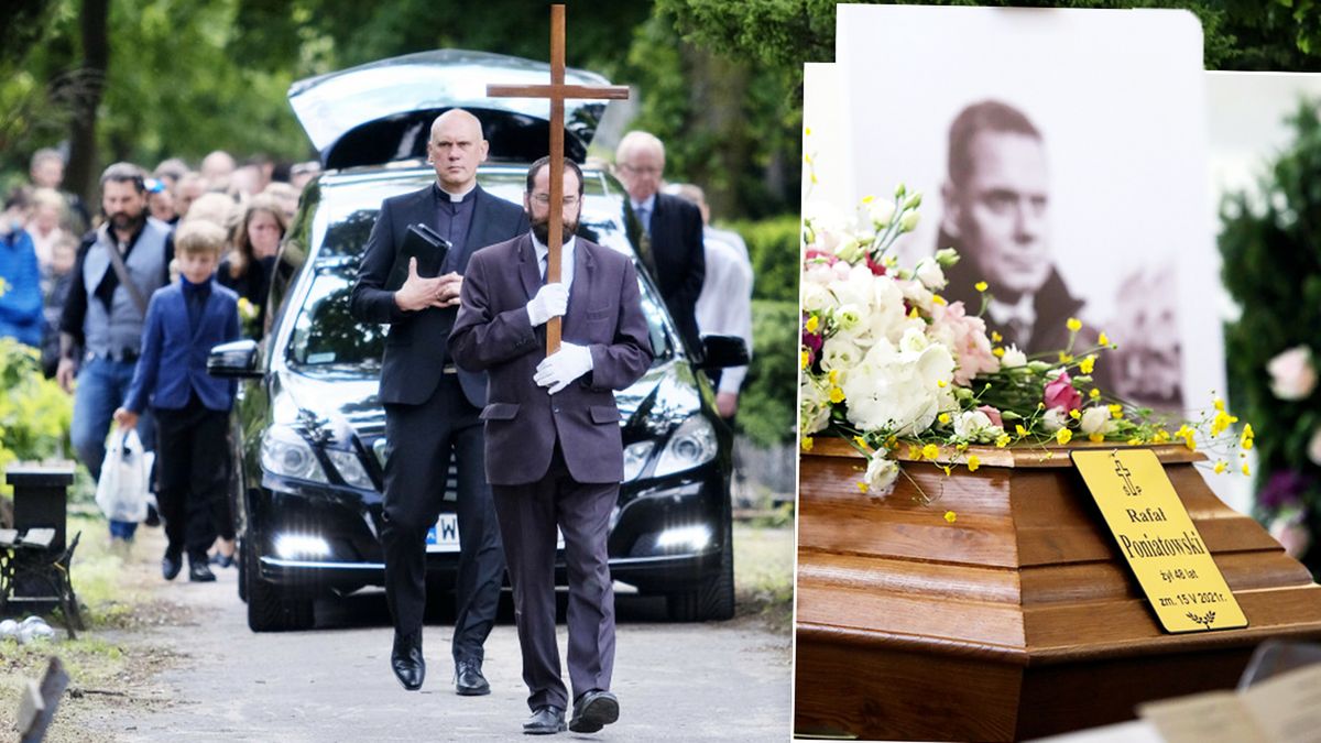 Pogrzeb Rafała Poniatowskiego. Dziennikarzowi w ostatniej drodze towarzyszyli bliscy. Nie brakowało wzruszających scen