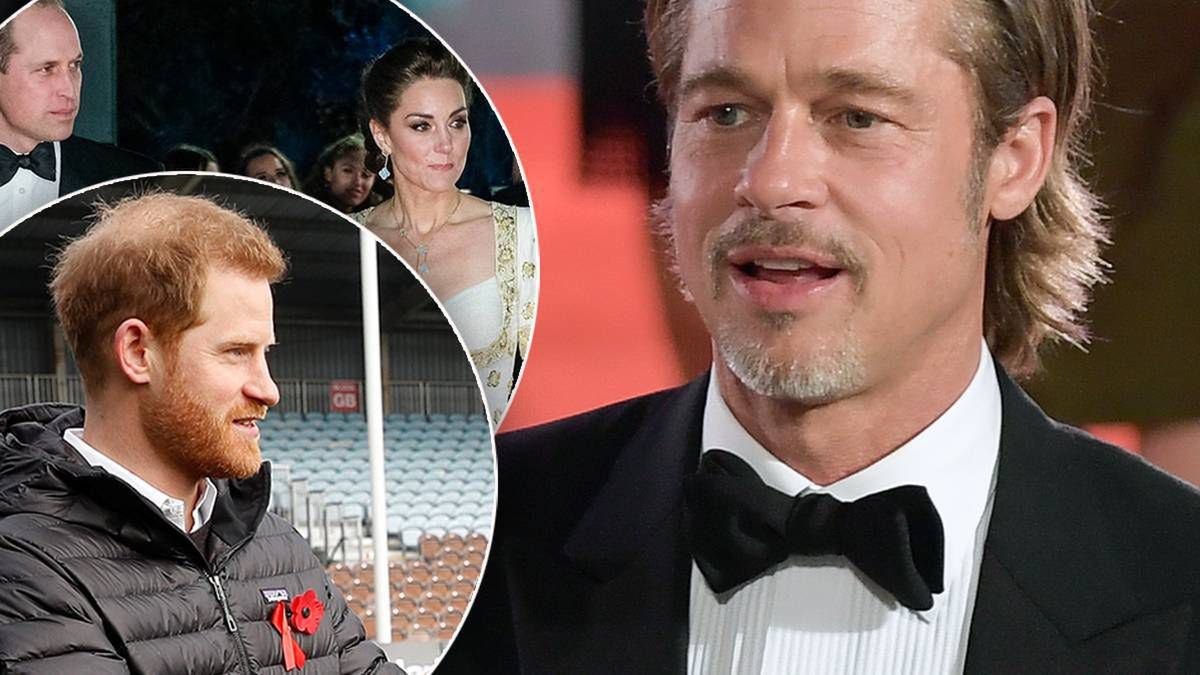 BAFTA: Brad Pitt zakpił z odejścia Harry'ego w obecności Williama i Kate. Ich reakcję zarejestrowała kamera