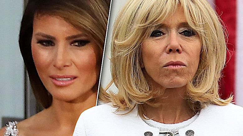 Brigitte Macron i Melania Trump