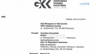Pozew o ochronę dóbr osobistych Jarosława Kaczyńskiego. Kancelaria ujawnia... PESEL prezesa PiS