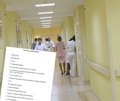 Wypłynęła rozmowa wicedyrektora z rezydentem. Mamy oświadczenie szpitala