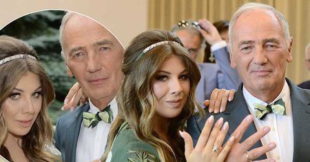 Karol Strasburger wziął ślub z młodszą o 36 lat partnerką! Małgorzata Weremczuk wybrała przepiękną suknię ślubną