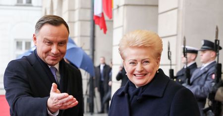 Wizyta prezydent Litwy. Andrzej Duda wspomniał o polskich napisach