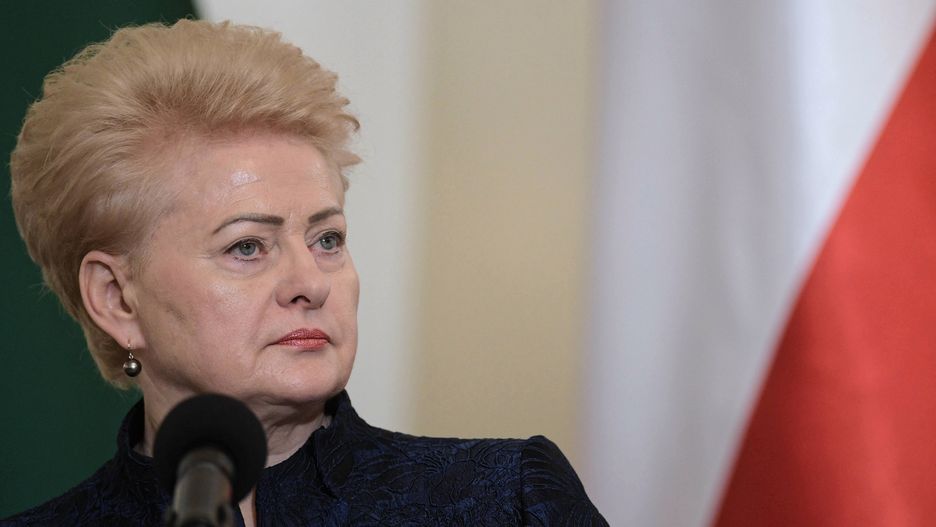 Prezydent Litwy Dalia Grybauskaite podczas wizyty w Warszawie w lutym 2019 r.