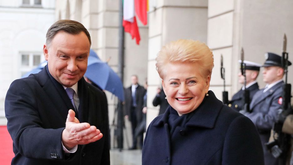 Andrzej Duda rozmawiał z Dalią Grybauskaitė o ochronie polskiego języka na Litwie