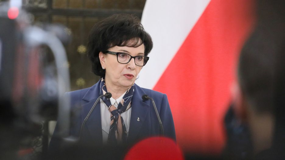 Marian Banaś na Wiejskiej. Marszałek Sejmu Elżbieta Witek