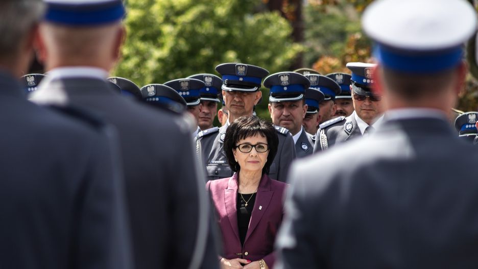 Toruń. Szefowa MSWiA Elżbieta Witek zabiera głos.