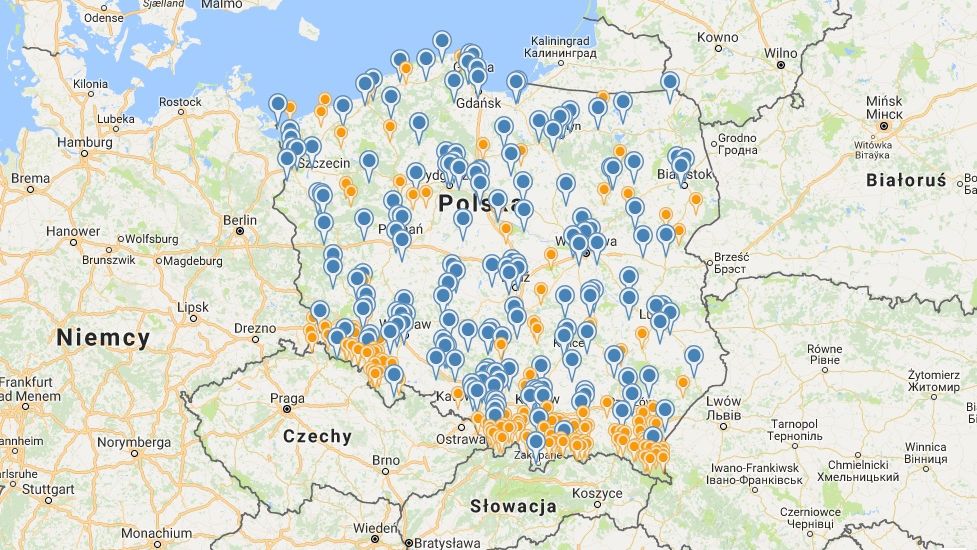 Sieć nadajników Emitela.