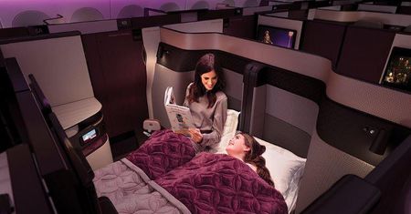 Podróż po królewsku. Podwójne łóżka w klasie biznesowej Qatar Airways