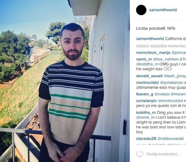 Fani są zaniepokojeni zbyt szybką utratą wagi Sama Smitha