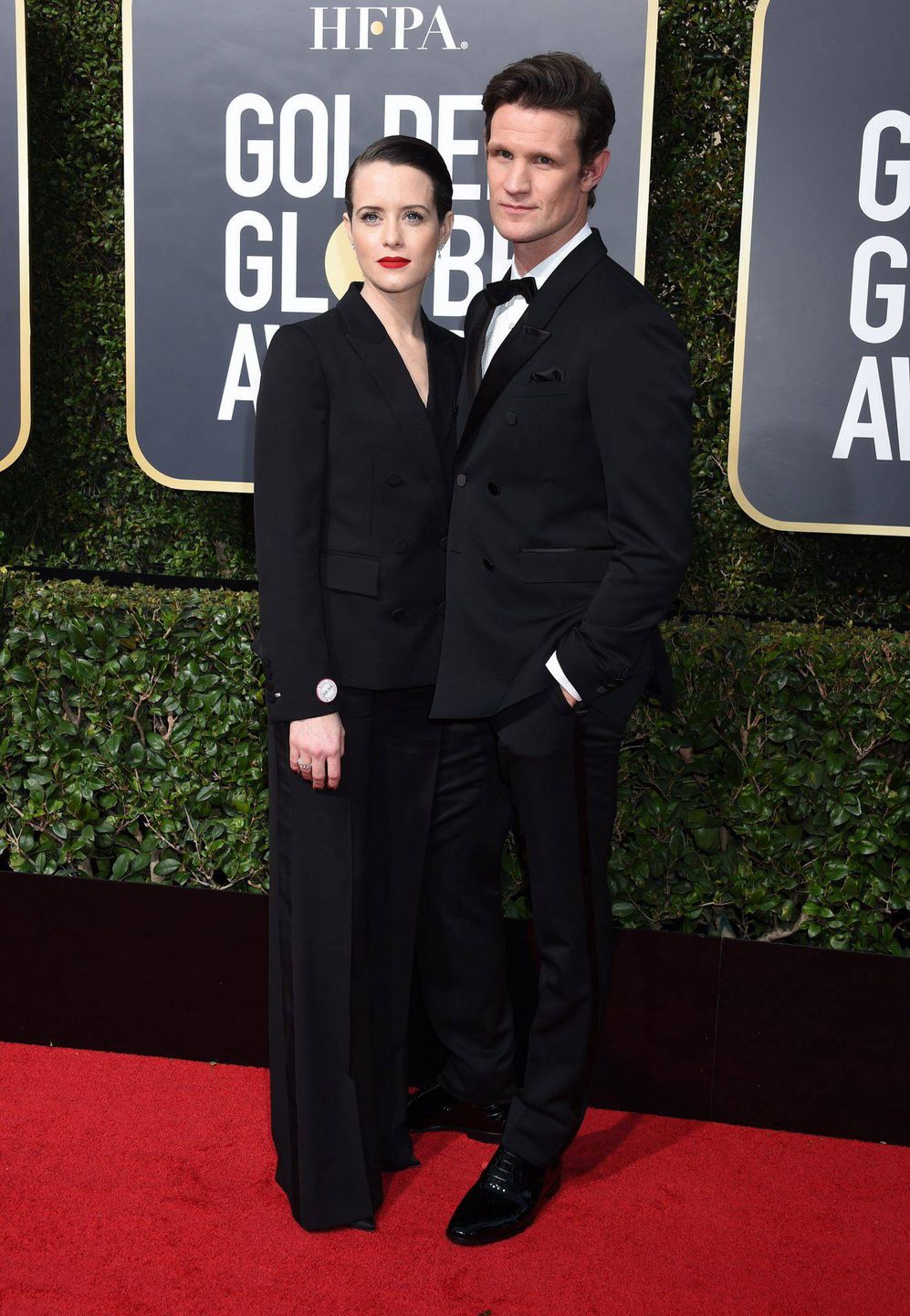 Claire Foy i Matt Smith - Złote Globy 2018
