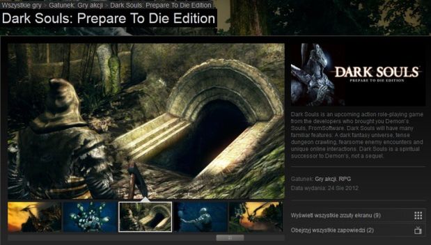 Dark Souls: Prepare to Die Edition trafiło na Steam - są wymagania sprzętowe