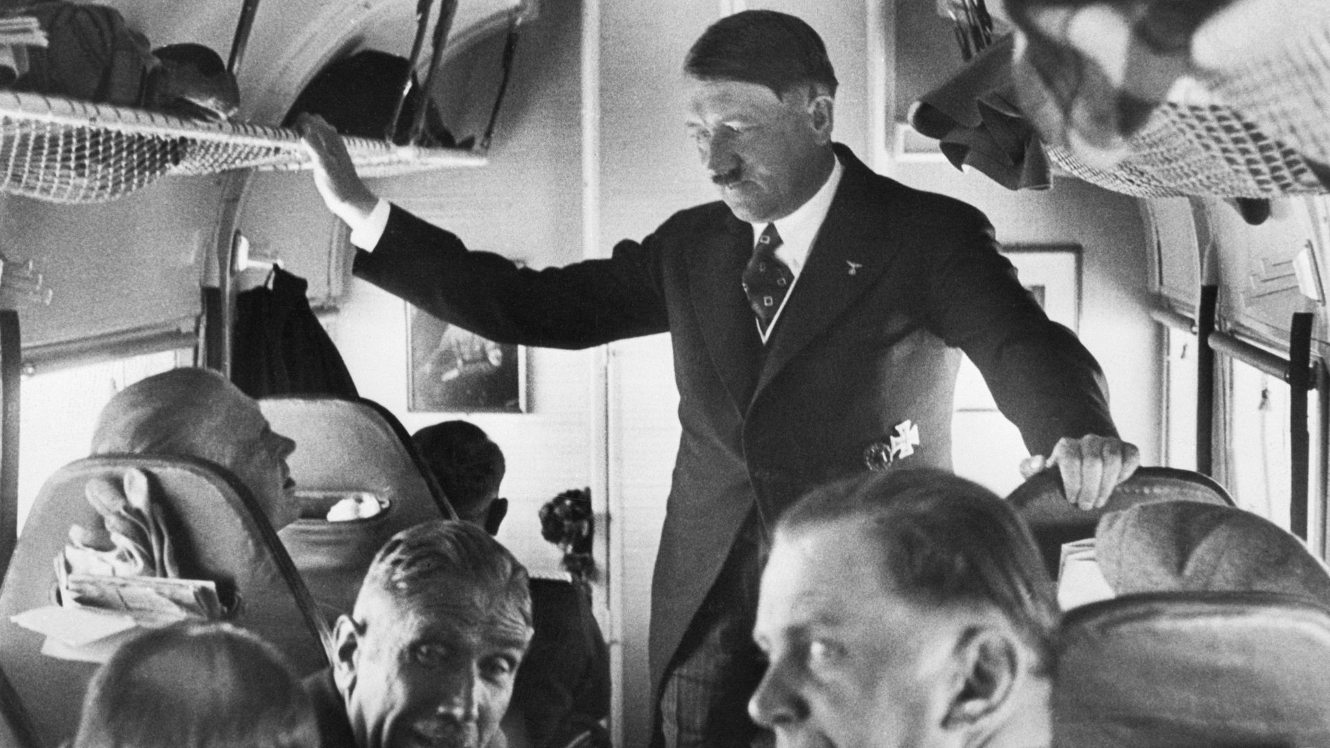 Adolf Hitler w samolocie, lata 30. XX w.