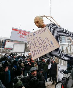 Ukraina "uśmierciła" Putina w dzień wyborów. "Won, moskiewscy okupanci"