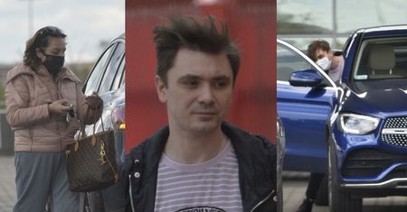 Skwaszony Daniel Martyniuk wozi się z rodzicami po mieście (ZDJĘCIA)
