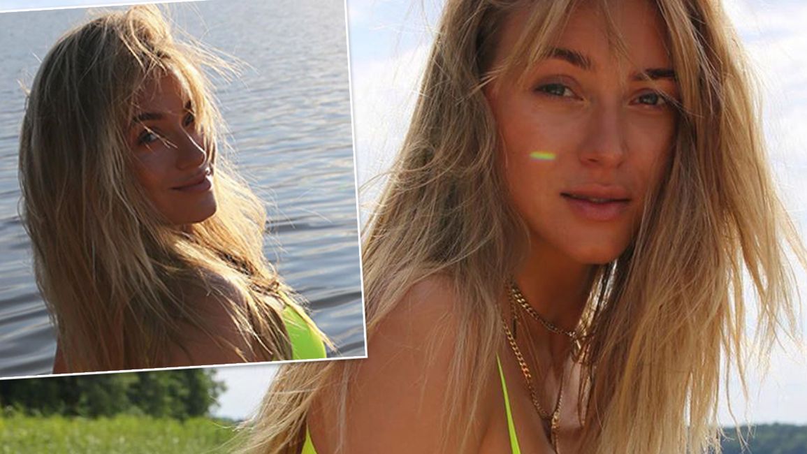 Marcelina Zawadzka w neonowym kostiumie