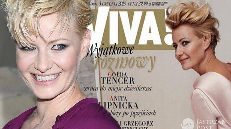 Małgorzata Kożuchowska na okładce świątecznego wydania magazynu "Viva!" (nr 25/491, 3 grudnia 2015) (fot. Mateusz Stankiewicz / Viva!)