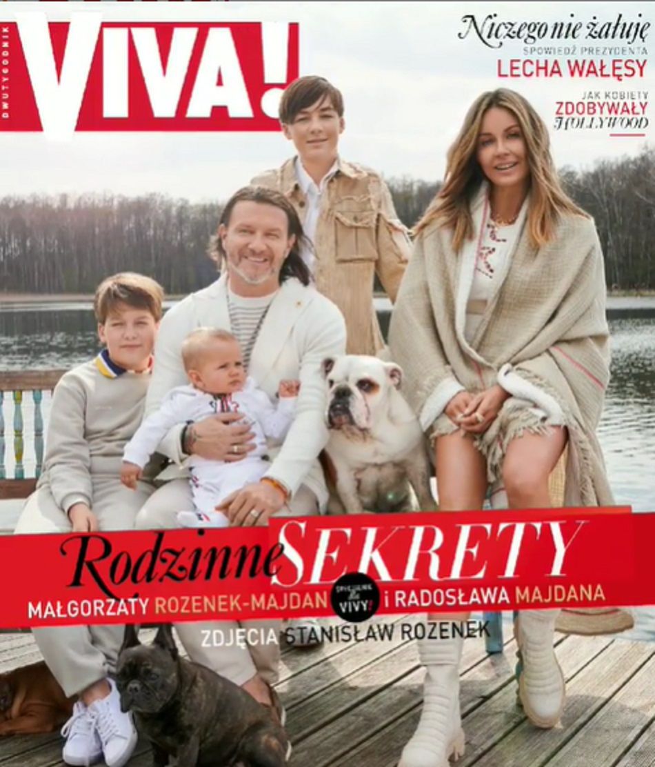 Małgorzata Rozenek z rodziną na okładce magazynu Viva