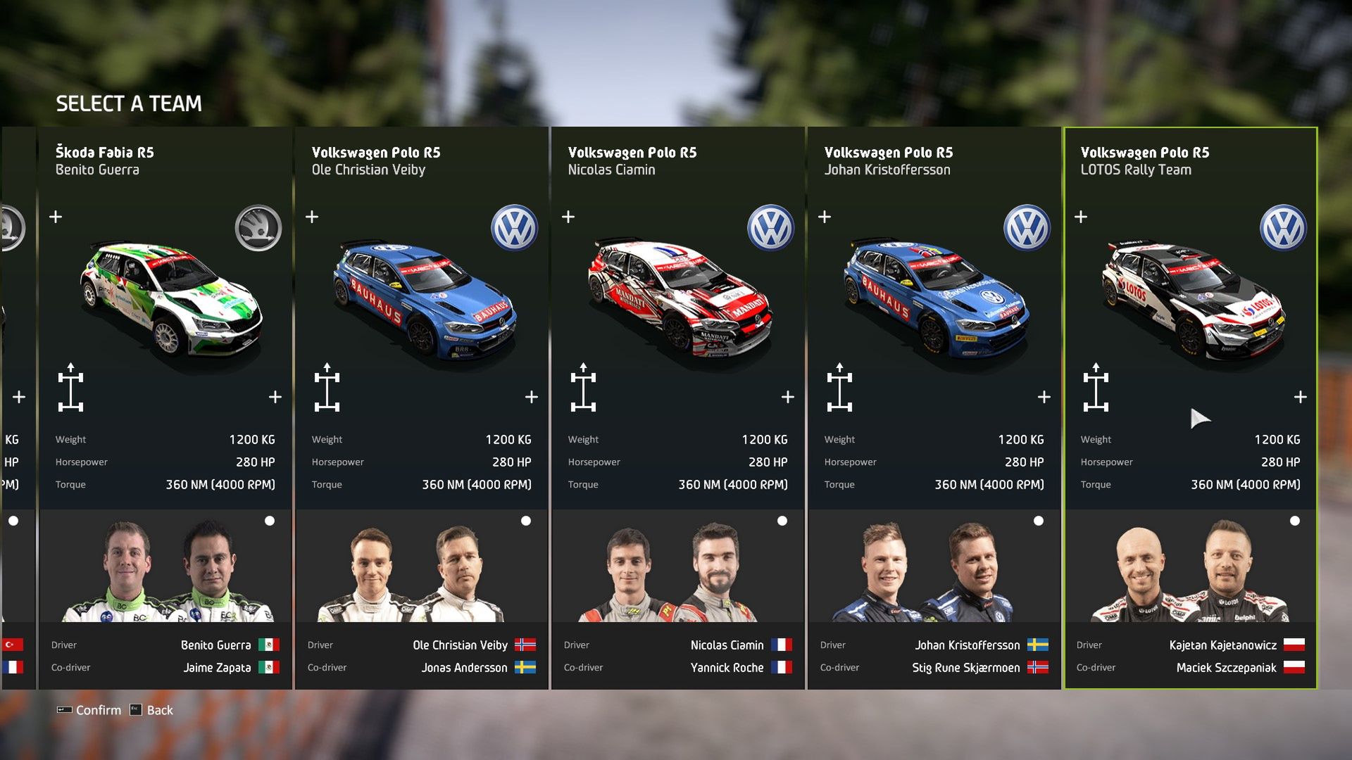 WRC 8 - Na liście jedna z polskich ekip WRC2, czyli Kajetan Kajetanowicz i Maciek Szczepaniak. 
