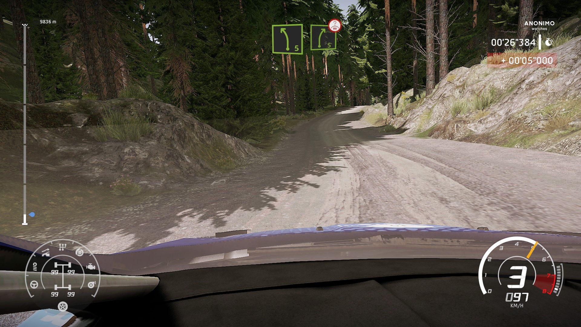 WRC 8. Całkiem przyjemny odcinek specjalny w Finlandii. 