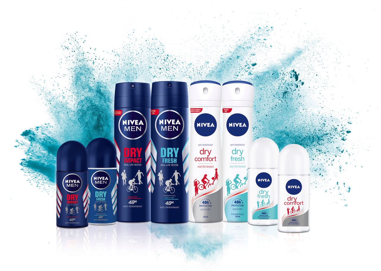 Nowa seria przełomowych antyperspirantów NIVEA DRY