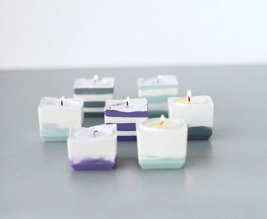 Powder Plaster Candle Votives