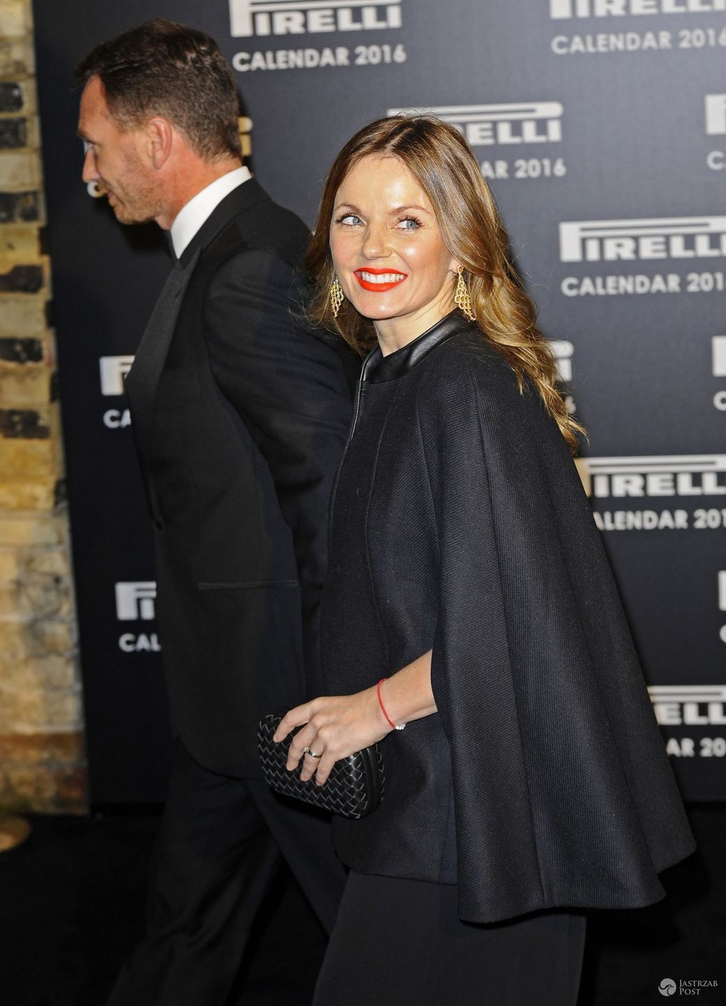 Geri Halliwell i mąż Christian Horner, impreza kalendarza Pirelli 2016 (fot. ONS)
