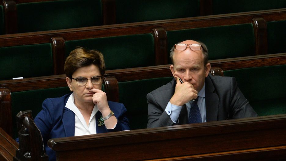 Premier Beata Szydło i minister Konstanty Radziwiłł